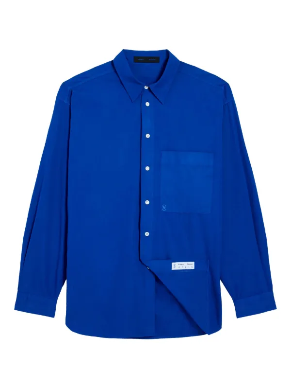 Proenza Schouler Simon Pocket Shirt in Blue