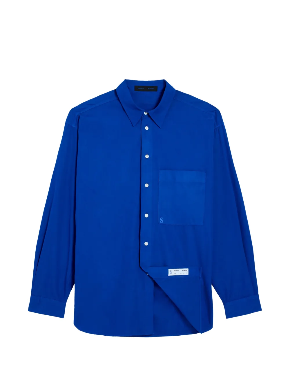 Proenza Schouler Simon overhemd met zak Blauw