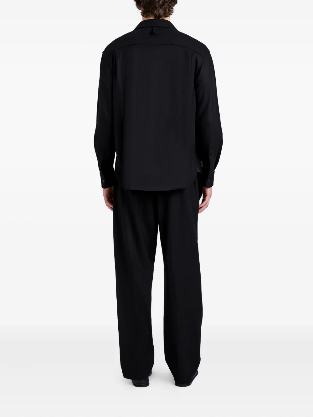 Proenza Schouler Beni overhemd met zak Zwart