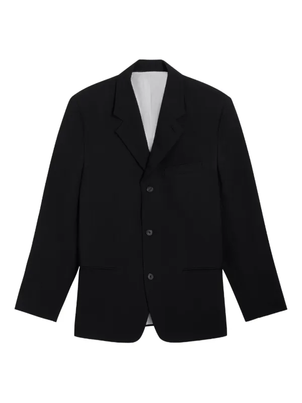 Proenza Schouler James Button Jacket in Black