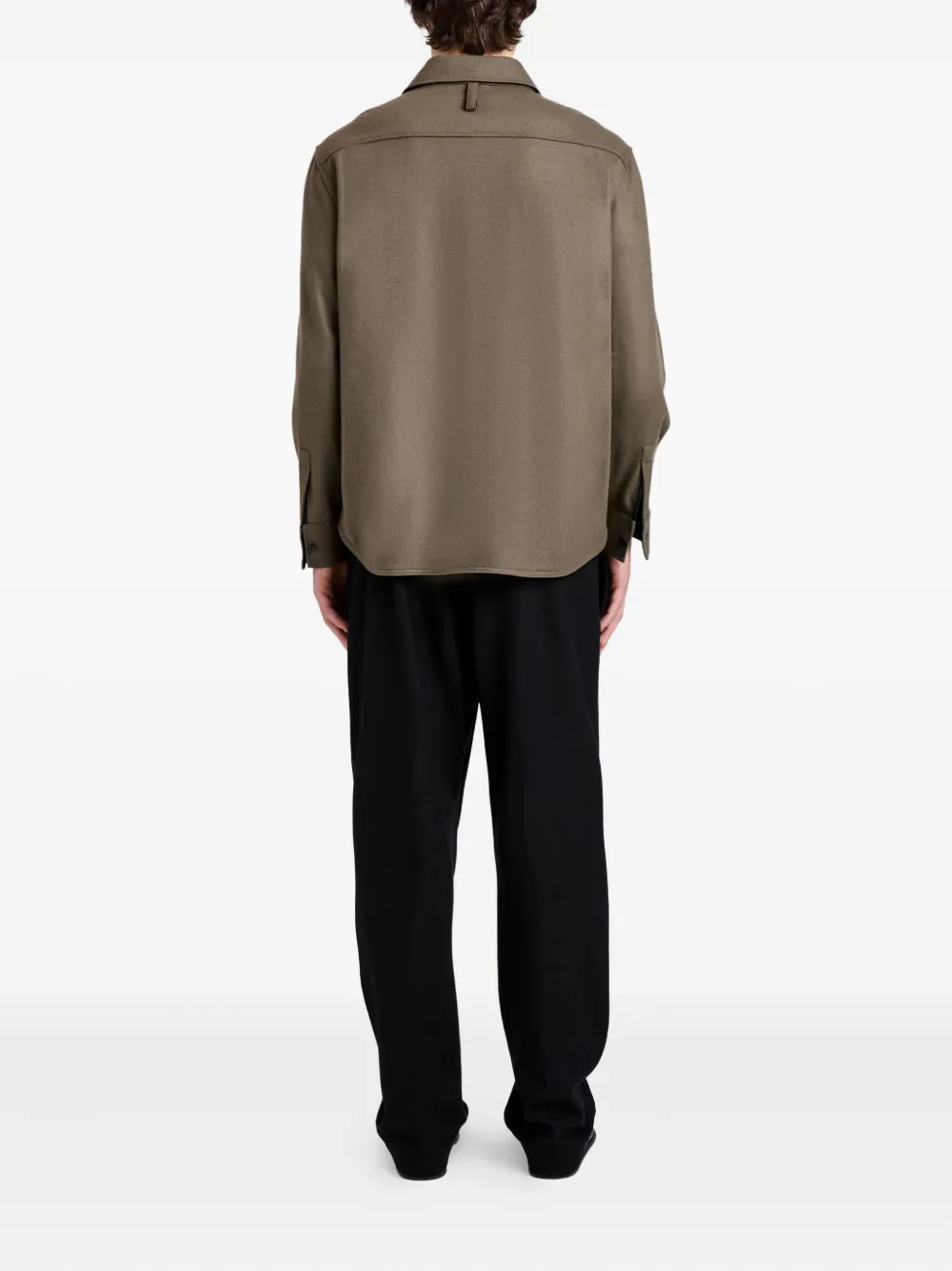 Proenza Schouler Beni overhemd met zak Bruin