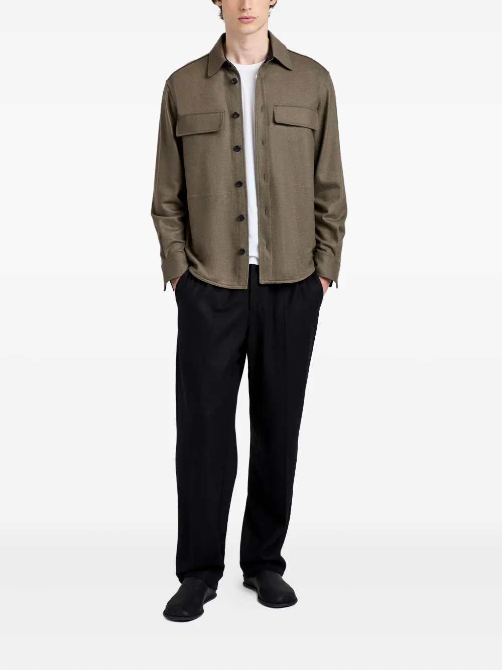 Proenza Schouler Beni pocket shirt - Bruin