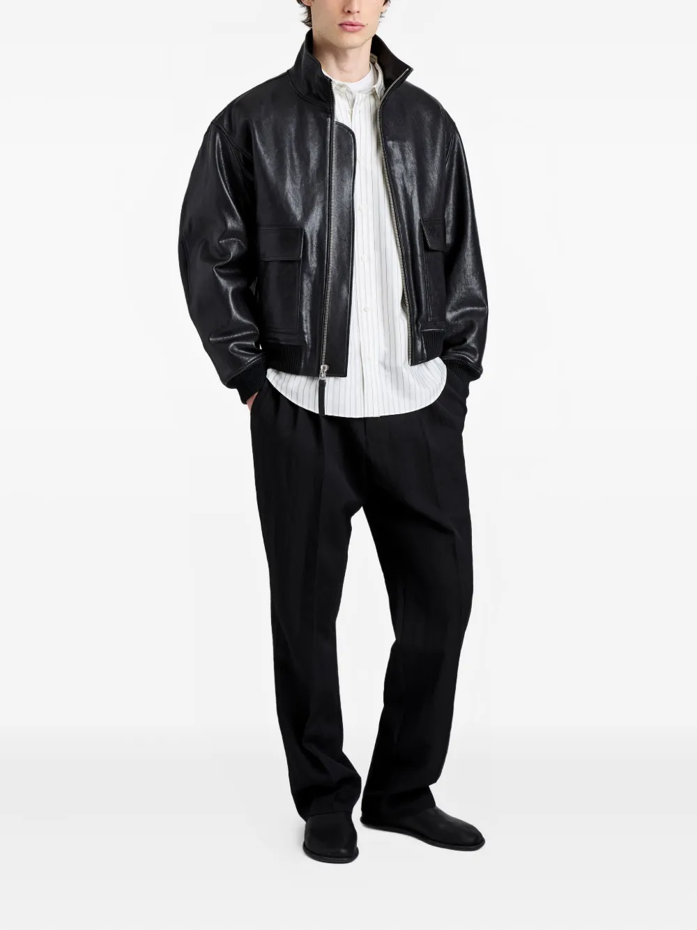 Proenza Schouler Sterling zip leather bomber jacket | Leather Jackets | Image 2