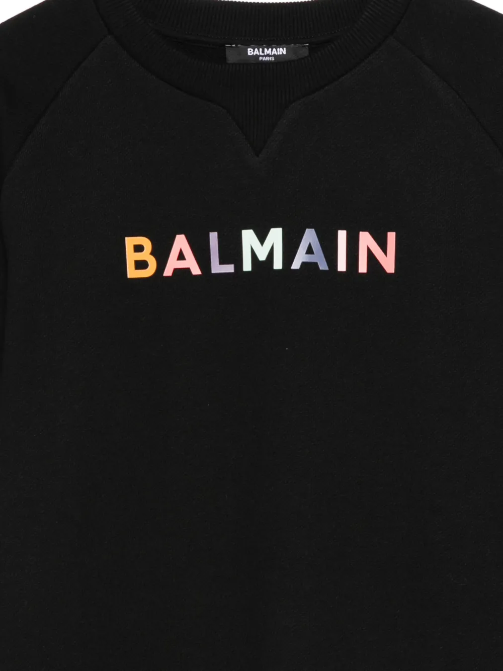 Balmain Logo Sweatshirt In Black