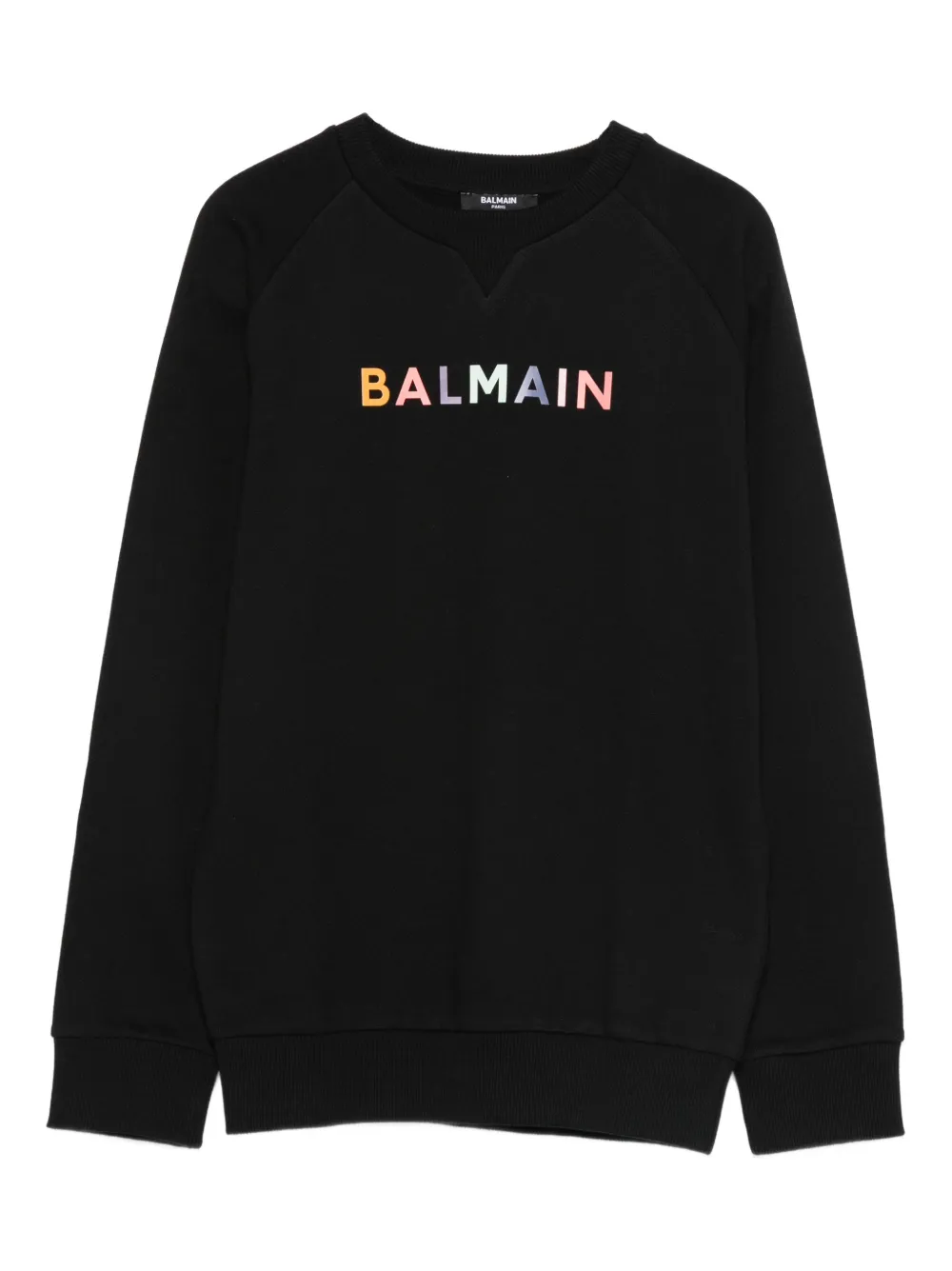 Balmain Logo Sweatshirt In Black