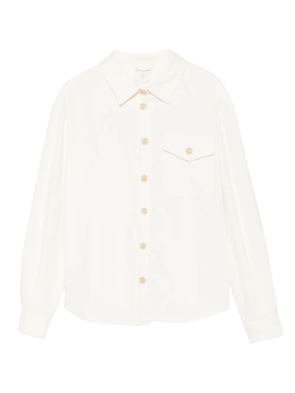Eleventy Kids chest-pocket buttoned shirt - Toni neutri