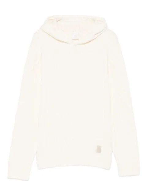 Eleventy Kids cable-knit hoodie