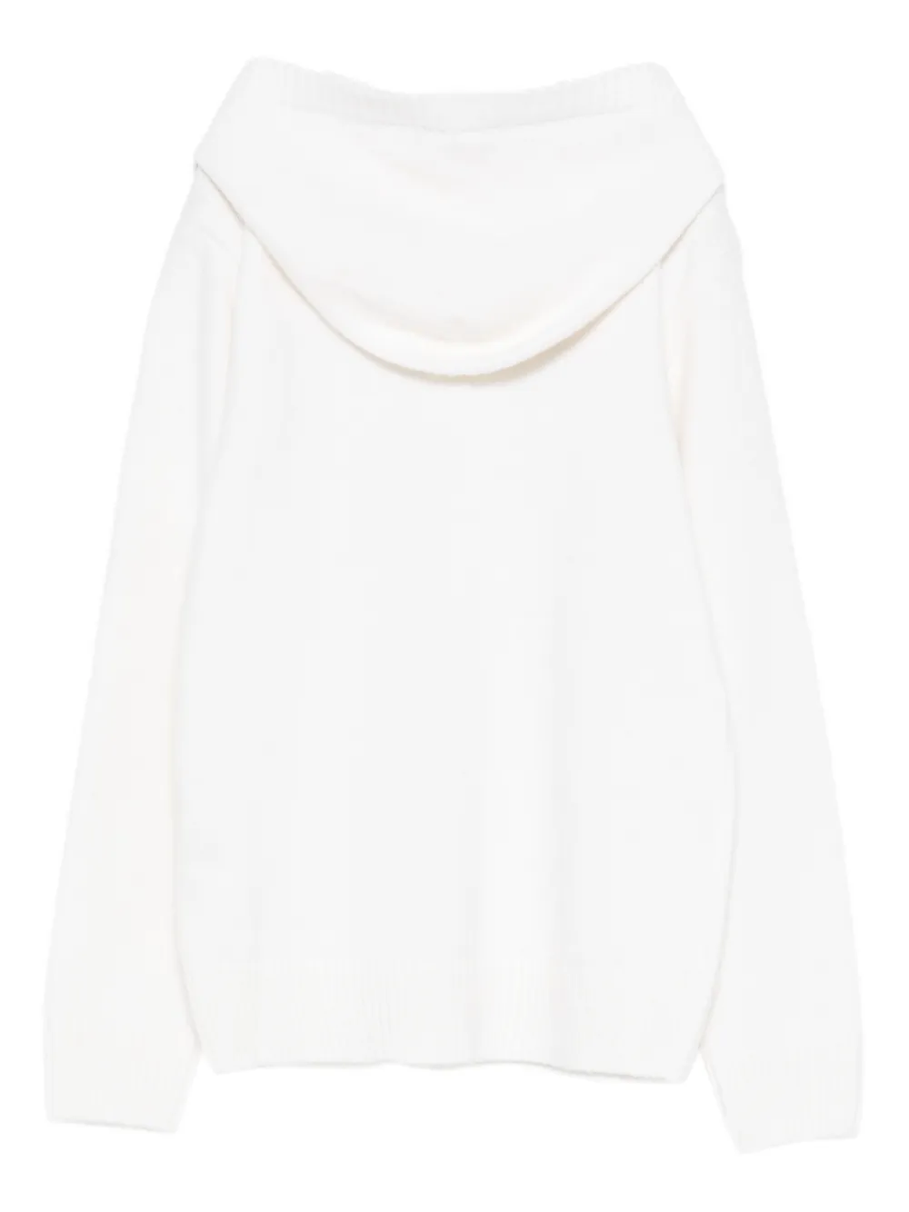 Eleventy Kids logo-patch hoodie Beige