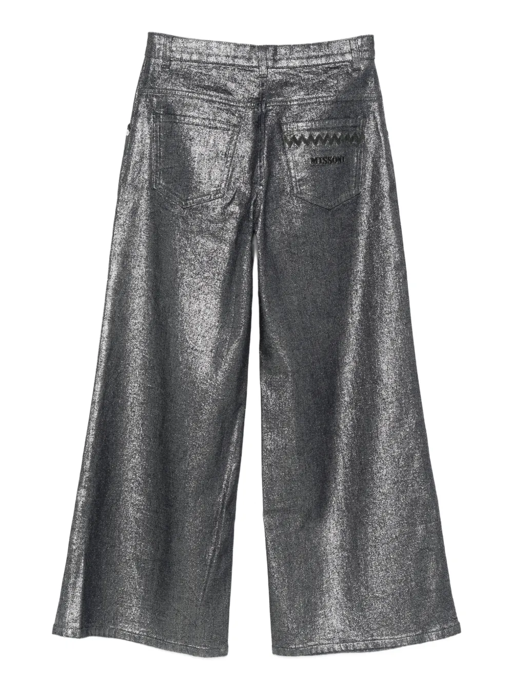 Missoni Metallic-effect Jeans In Gray