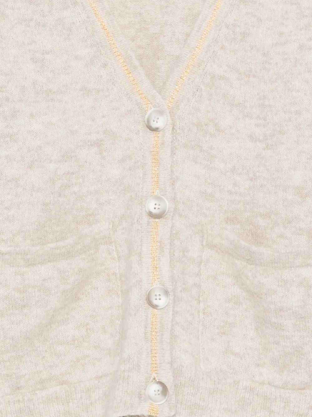 Fay Pocket-buttoned Cardigan In Neutral