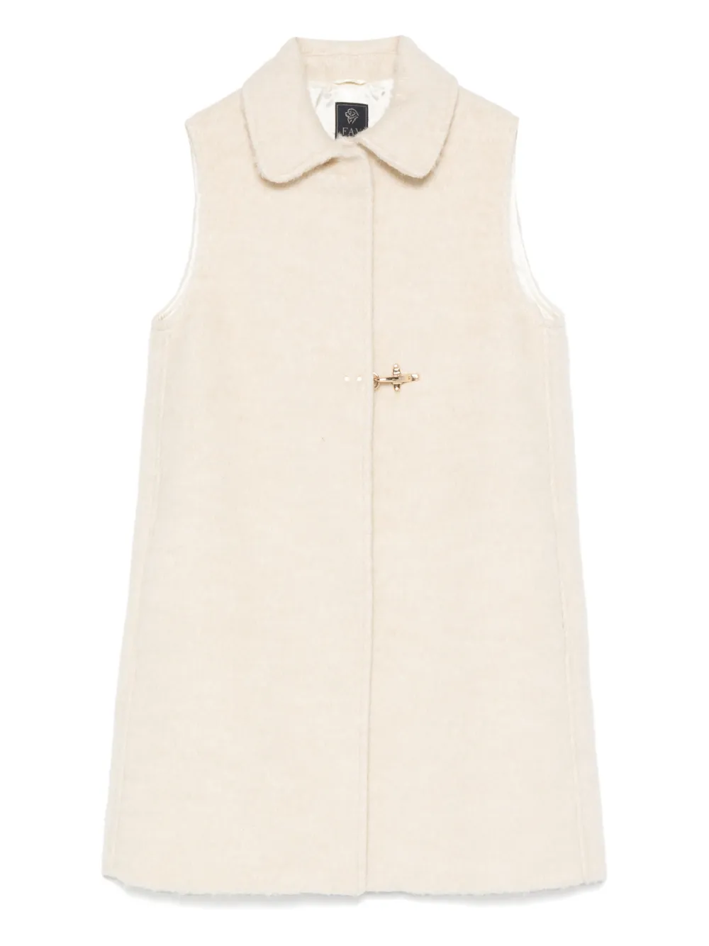 Fay Kids hook-fastening gilet - Nude