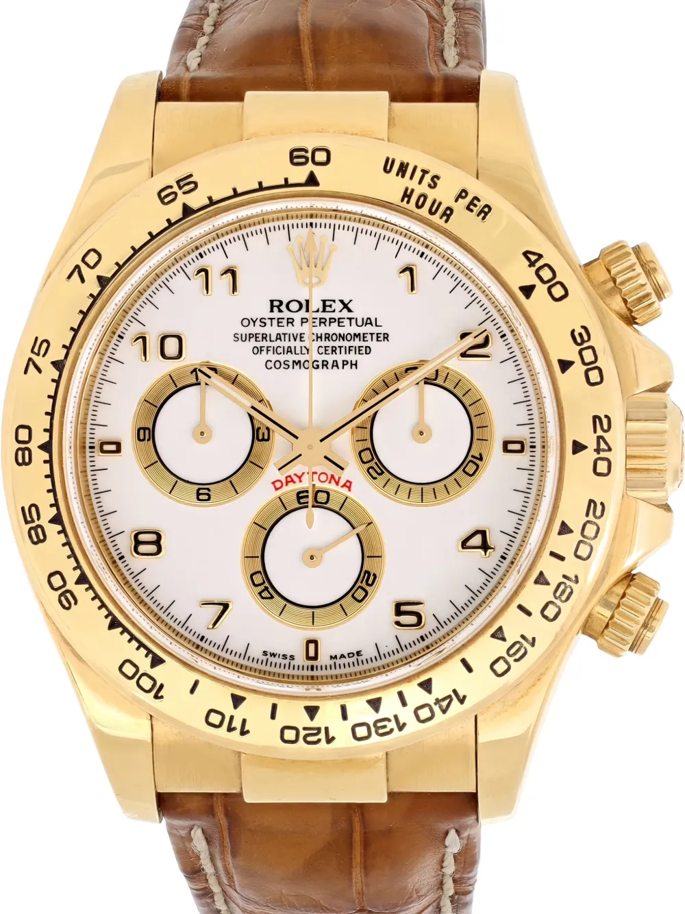Pre-owned Rolex Daytona 40mm In White
