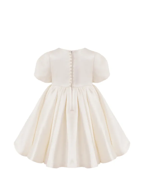 tulleen dresses Designed in a stunning black hue Tulleen pearl-trim Ribbon Dress |