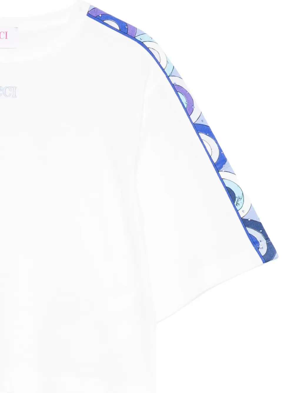 Pucci Junior Stripe T-shirt In White
