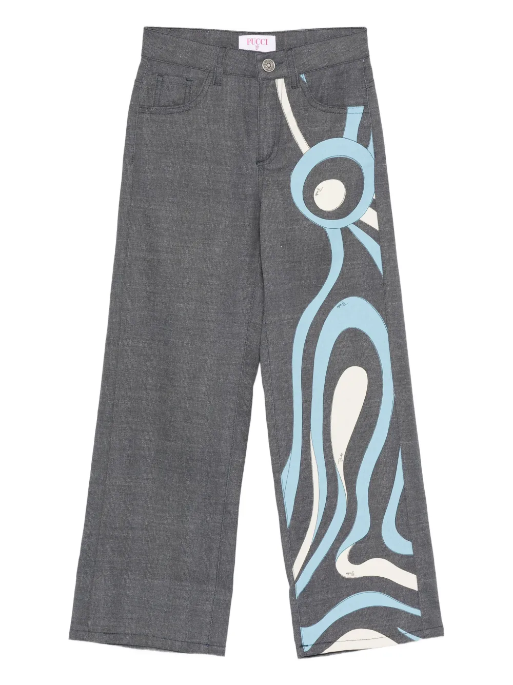 PUCCI Junior printed trousers | Blue | Image 1