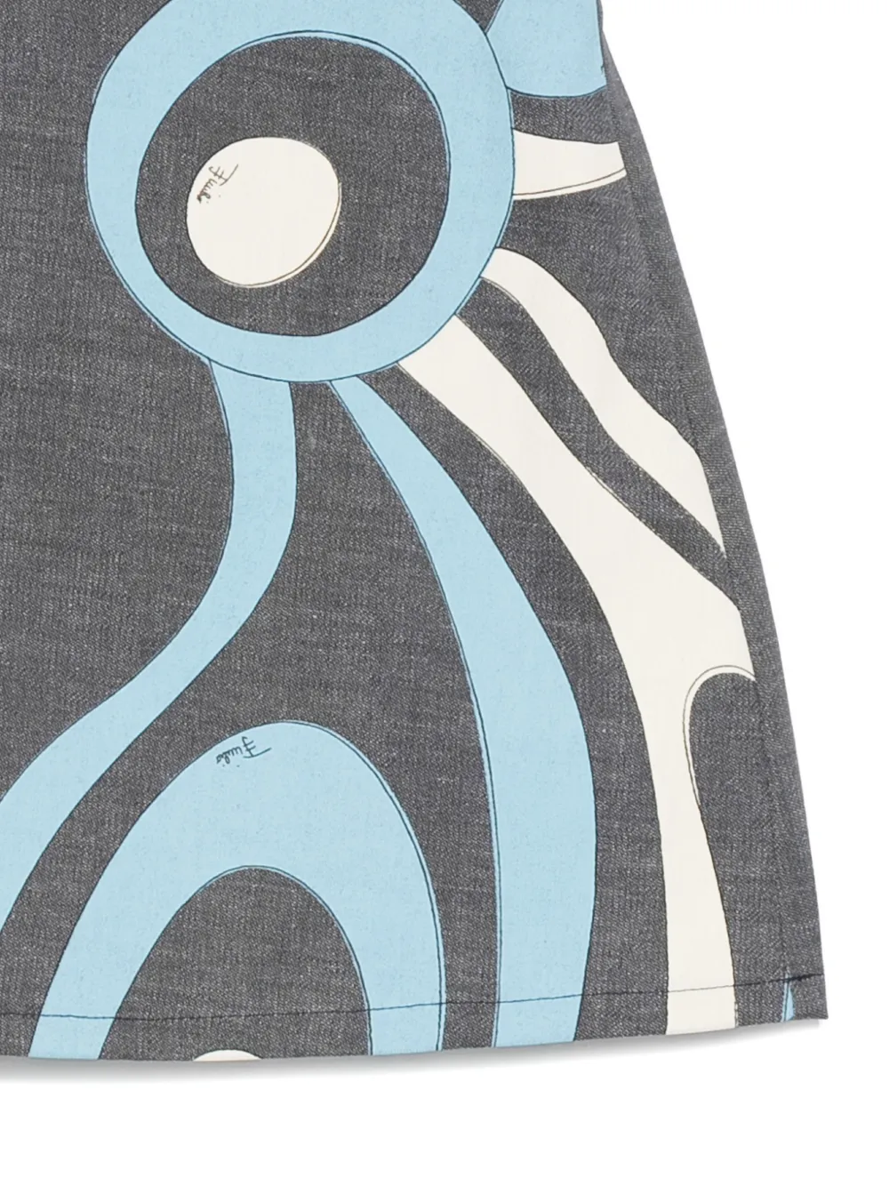 Pucci Junior Graphic-print Skirt In Gray
