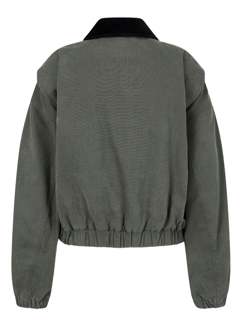 Studio Tomboy Collared Cotton Jacket In Green