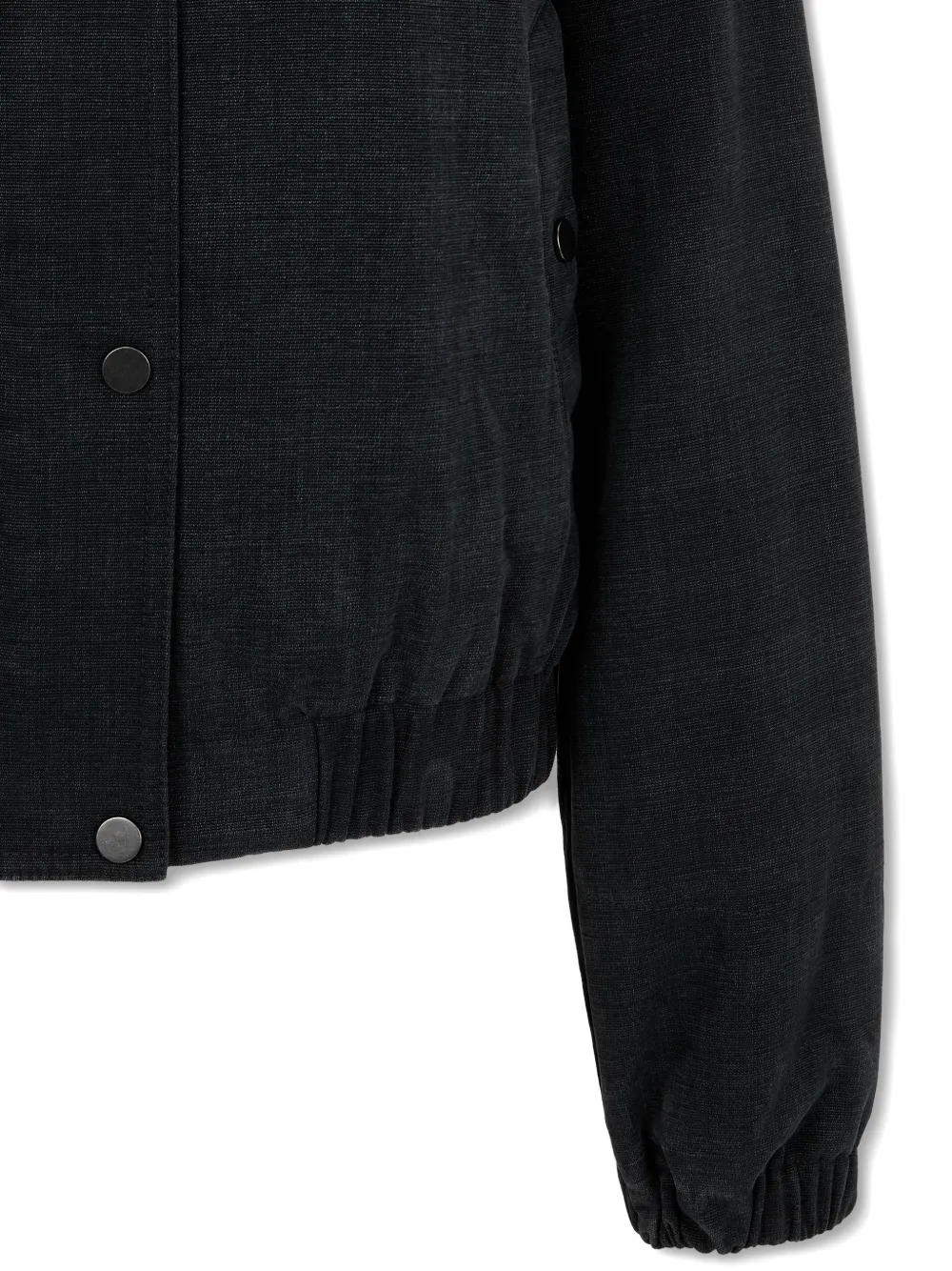 Studio Tomboy Collared Cotton Jacket In Black