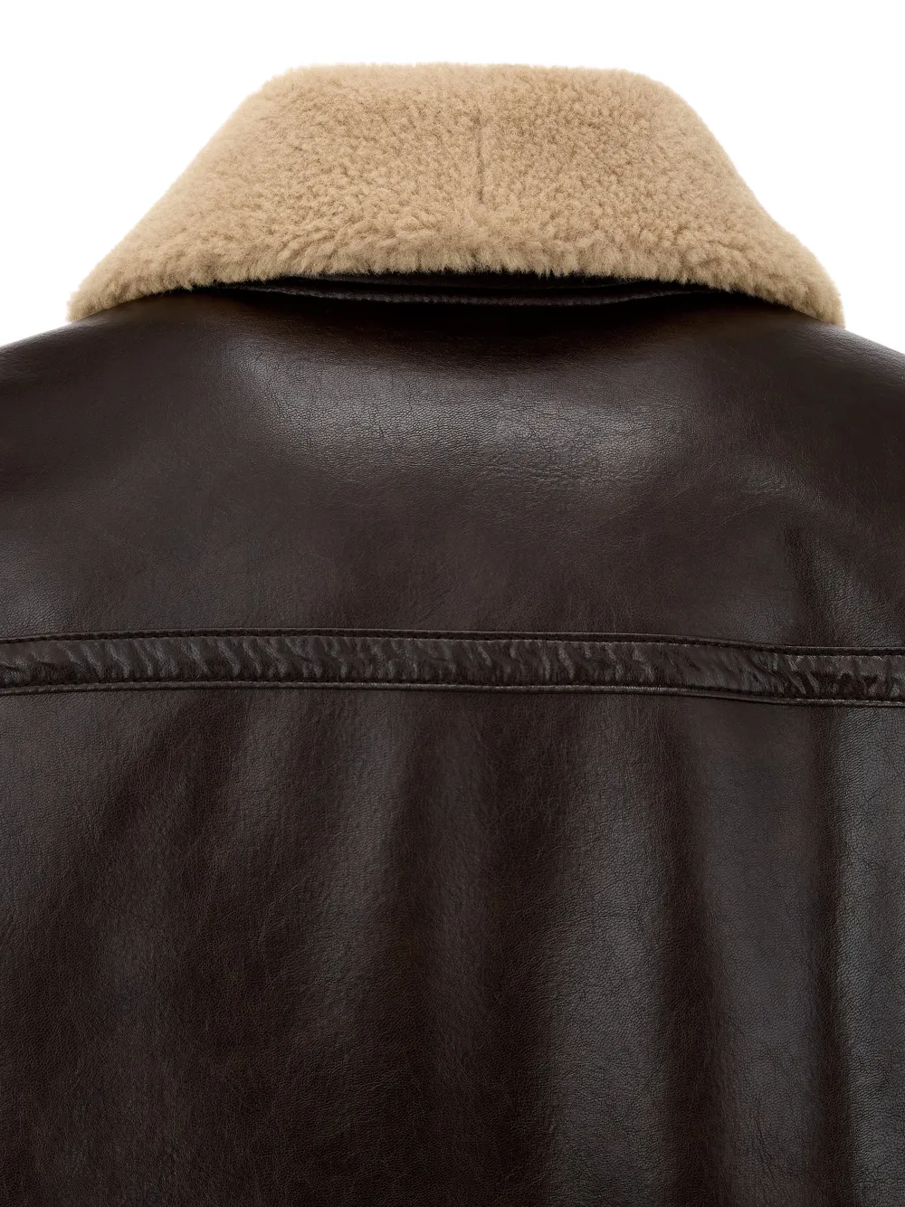 Studio Tomboy Collared Button Jacket In Brown