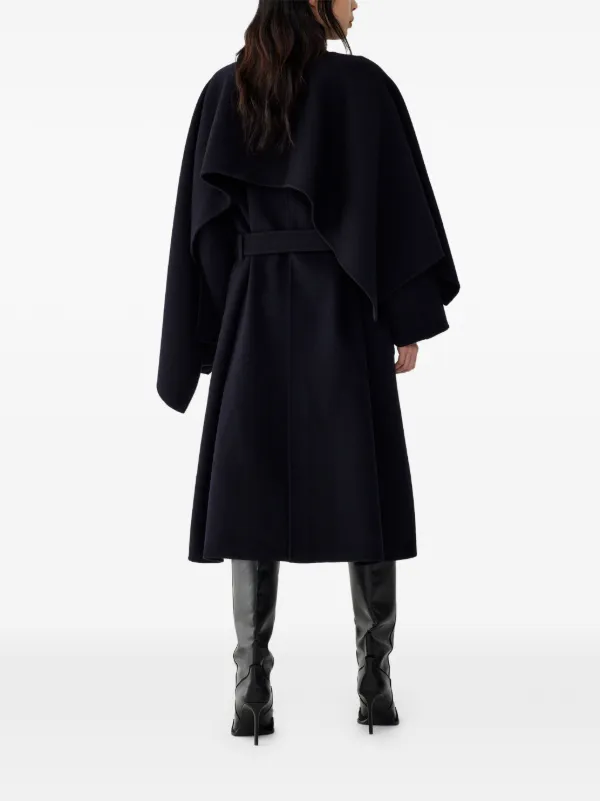 ★新品/定価11万★ AKM ベルテッドコート ダークネイビー M TOMBOY ベルテッド コート | ブルー | FARFETCH JP