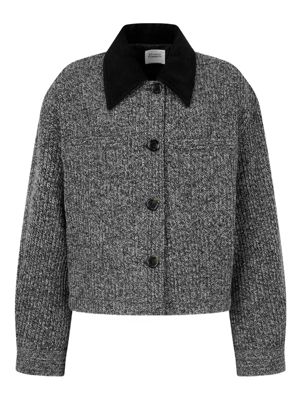 TOMBOY chamarra con cuello de pana | gris | Image 1