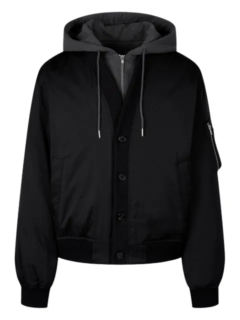 STUDIO TOMBOY chamarra bomber con cuello en V