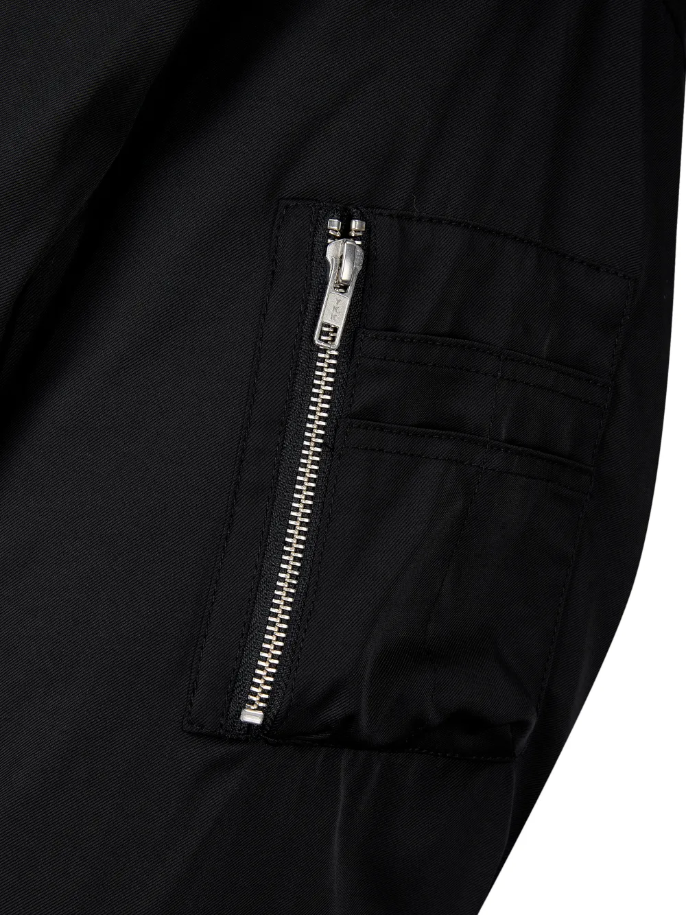 TOMBOY Bomberjack met V-hals Zwart