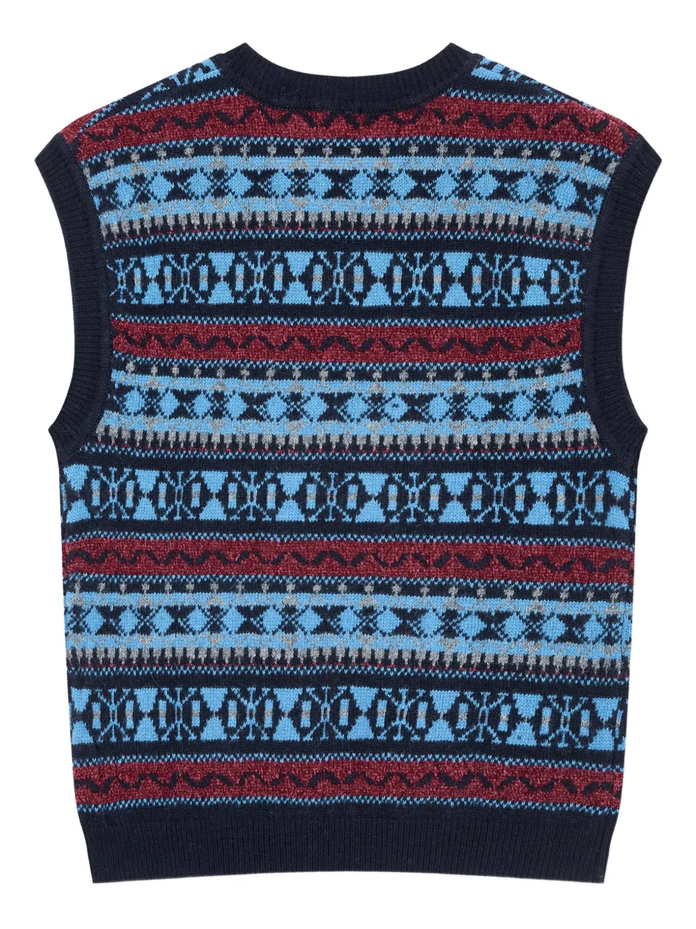 STUDIO TOMBOY geometric-pattern V-neck vest | Vests & Tank Tops | Image 2