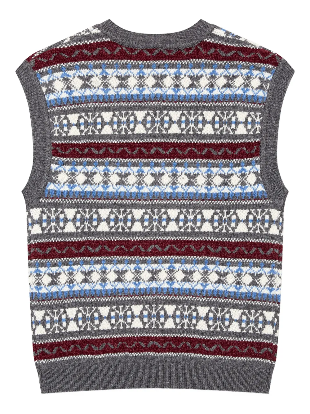 STUDIO TOMBOY geometric-pattern V-neck vest | Vests & Tank Tops | Image 2