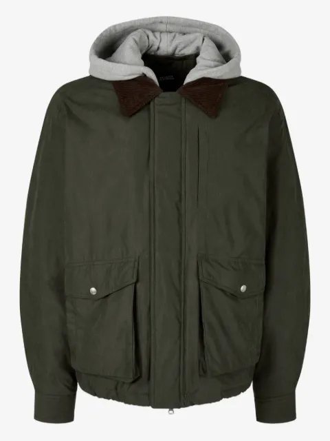 TOMBOY corduroy-collar bomber jacket