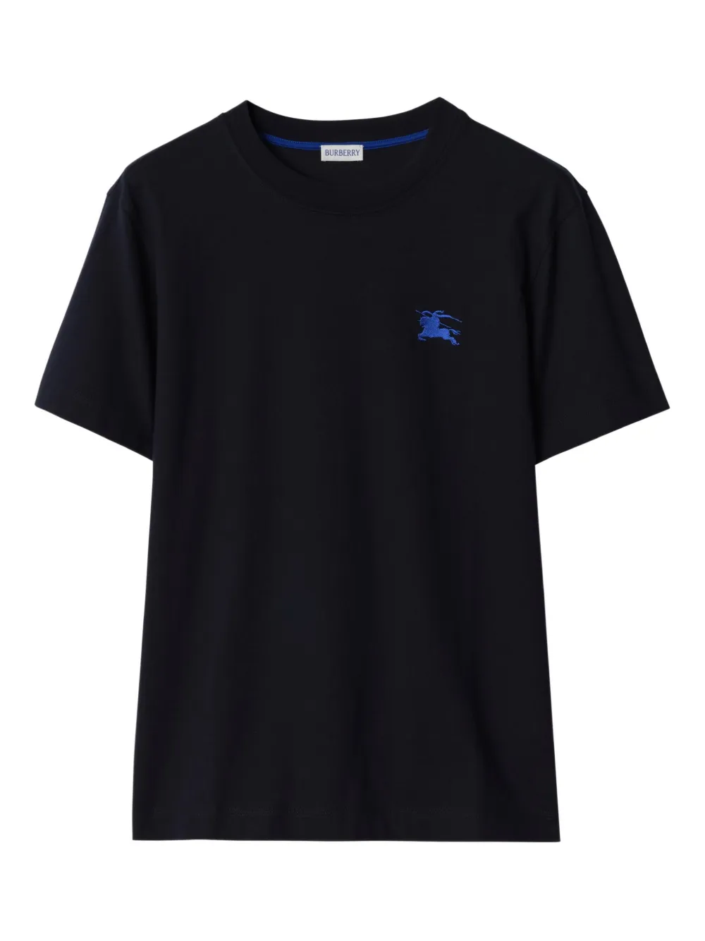 Burberry T-shirt con ricamo Equestrian Knight - Nero