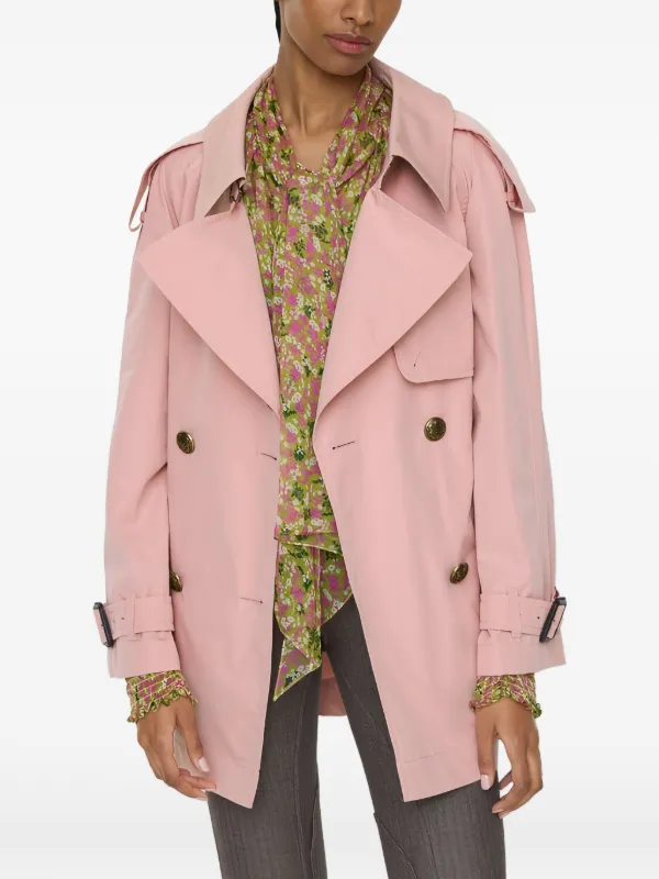 Burberry Fitzrovia Trench Coat | Pink | FARFETCH