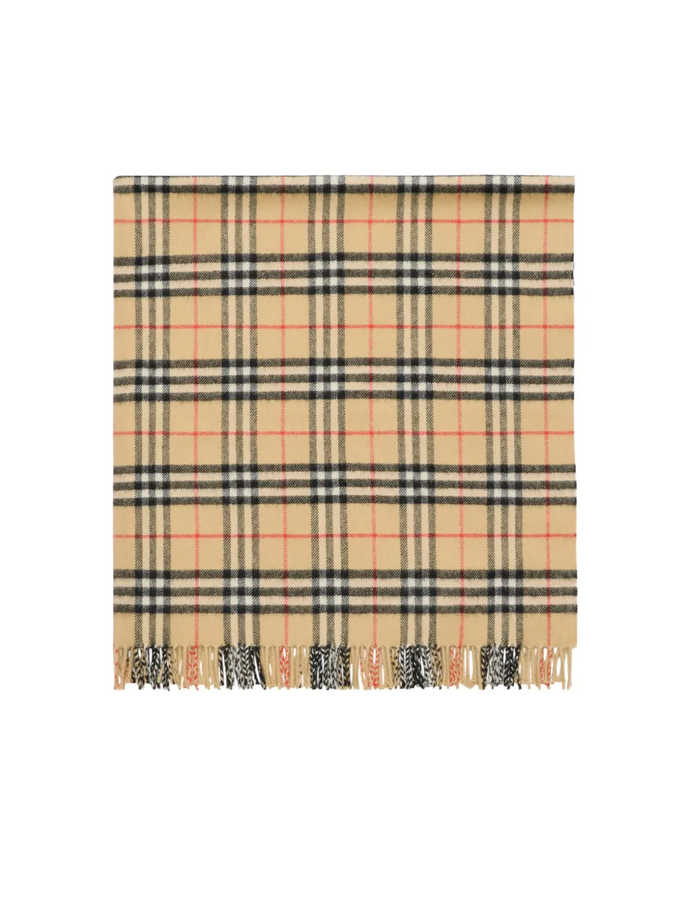  Burberry Kids Checkered Blanket - Neutrals 