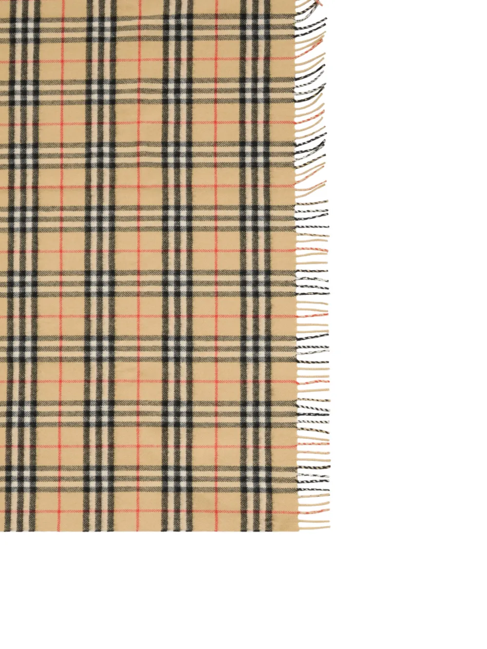Burberry Kids checkered blanket - Beige