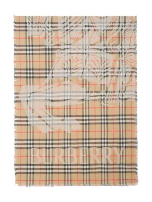 Burberry check-print Scarf | Neutrals | FARFETCH
