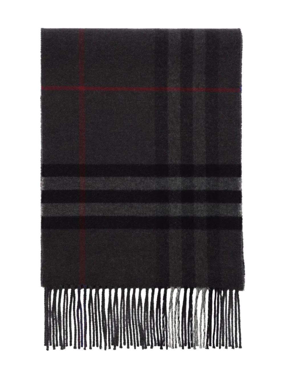 Burberry Contrast Check Cashmere Scarf In Multi