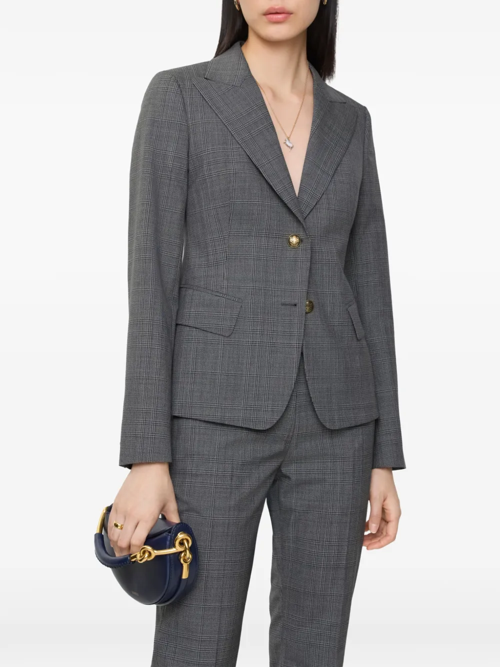 Burberry check single-breasted wool blazer | Blazers | Image 2