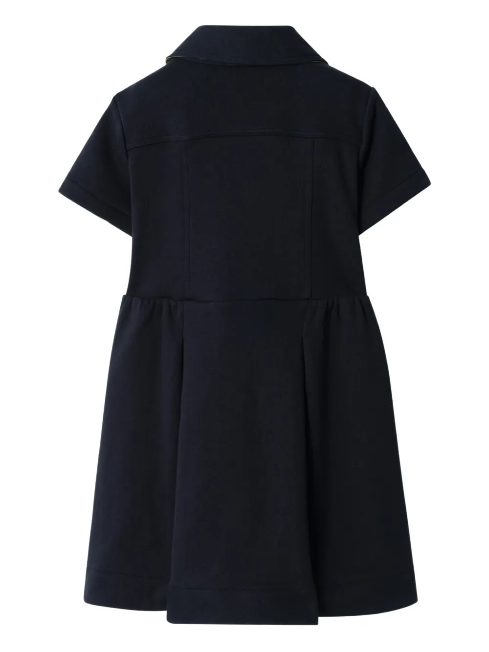 Burberry Kids Katoenen jurk Blauw