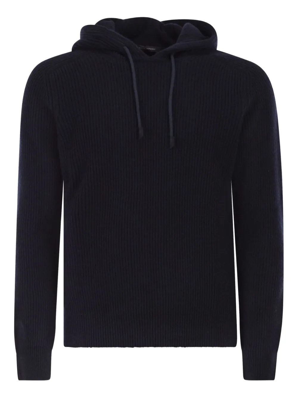 Tagliatore Long-sleeve Hooded Sweater In Black