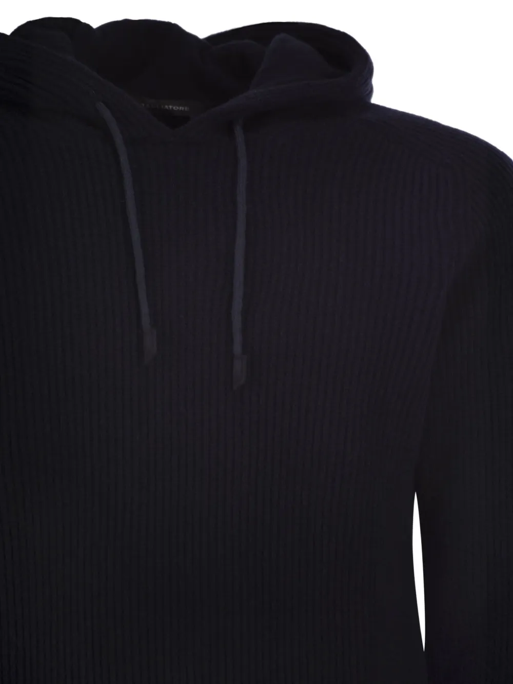 Tagliatore Long-sleeve Hooded Sweater In Black