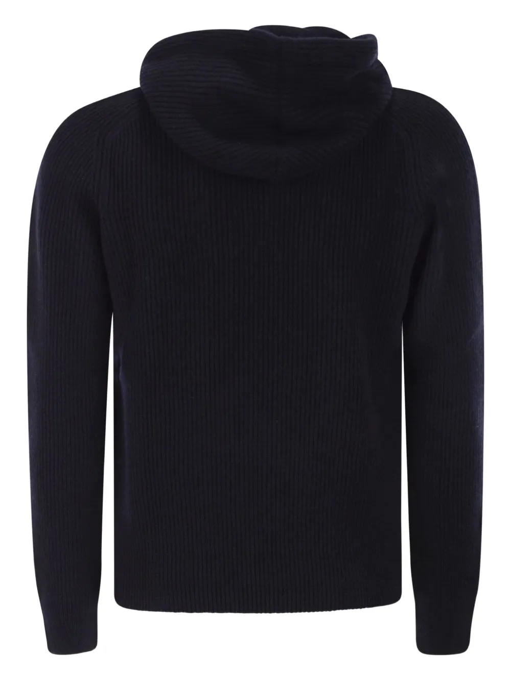 Tagliatore Long-sleeve Hooded Sweater In Black