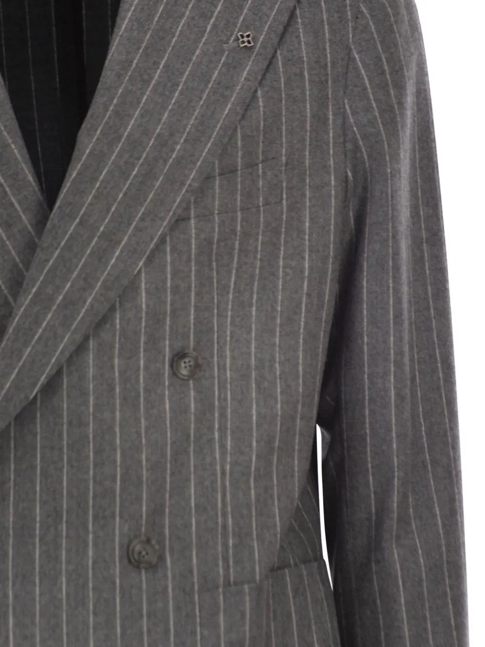 Tagliatore Double-breasted Suit In Superfine Virgin Wool In Multi
