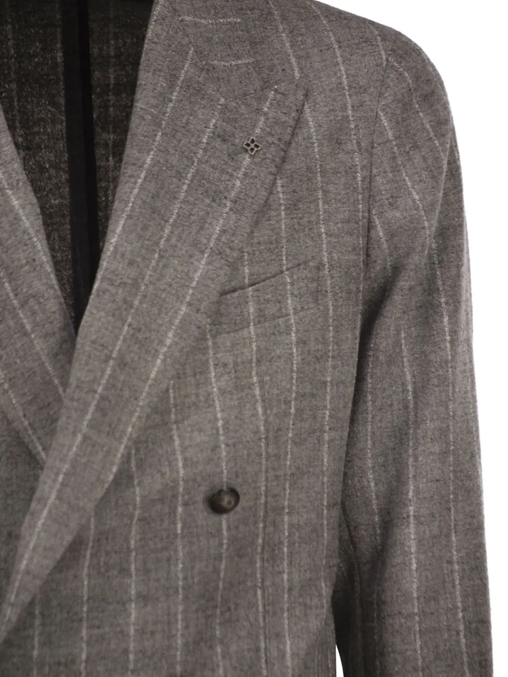 Tagliatore Blazer met krijtstreep Grijs