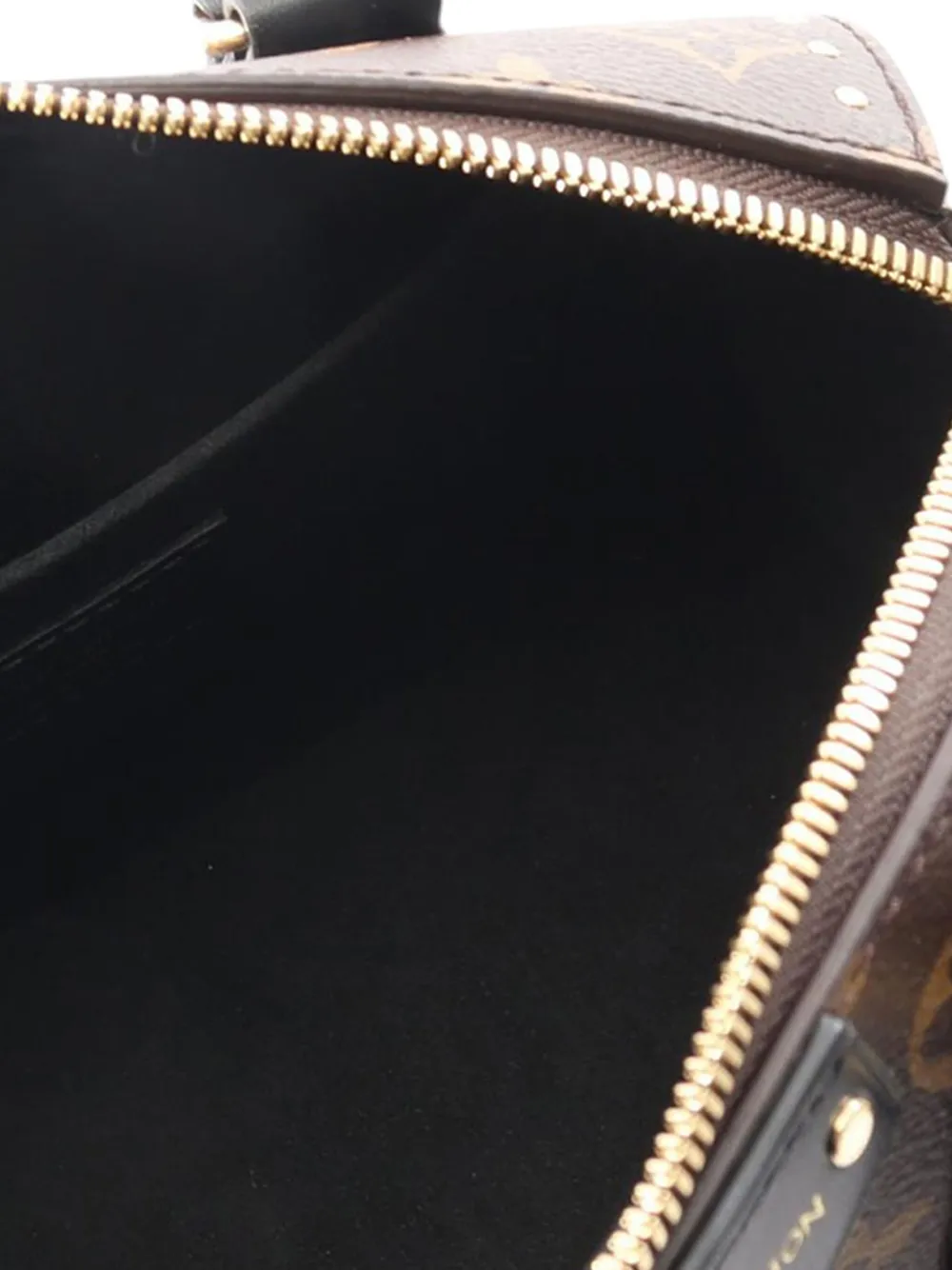 Pre-owned Louis Vuitton 2021-2025 Monogram Speedy Trunk 20 Satchel In Brown