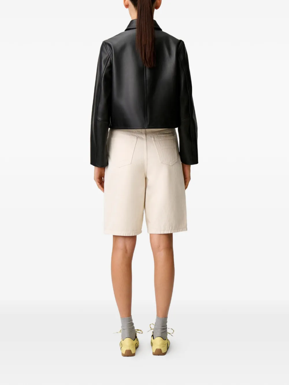 Claudie Pierlot Cropped jack met knopen Zwart