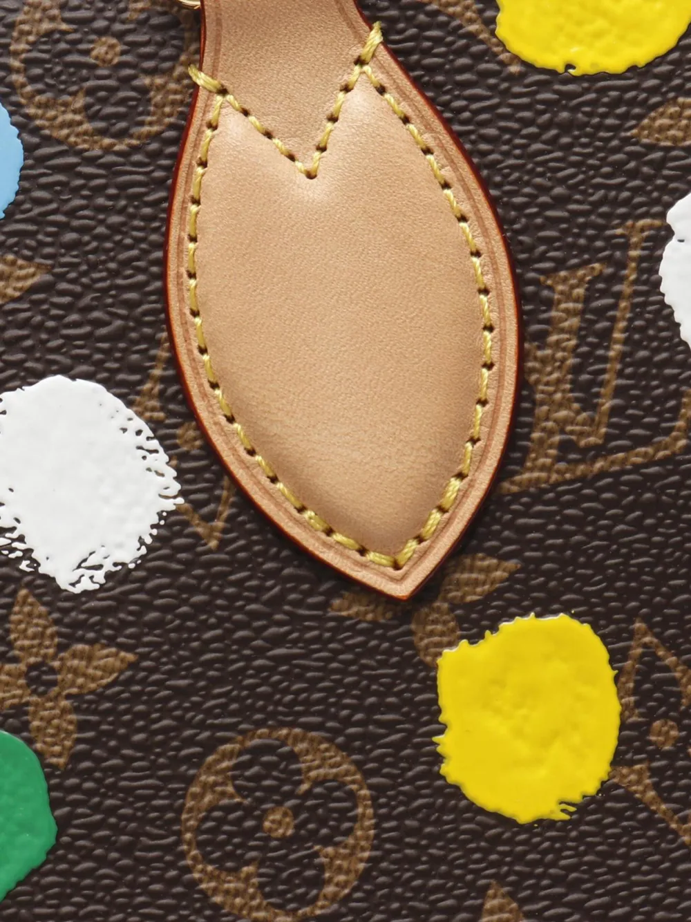 Pre-owned Louis Vuitton 2021-2025 X Yayoi Kusama Monogram Onthego Pm Satchel In Brown