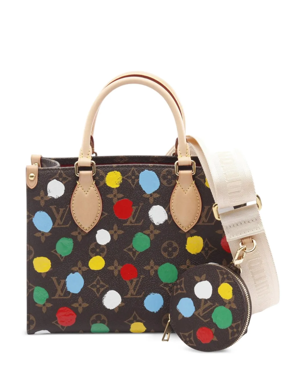 Louis Vuitton Pre-Owned 2021-2025 x Yayoi Kusama Monogram OnTheGo PM satchel - Marrone