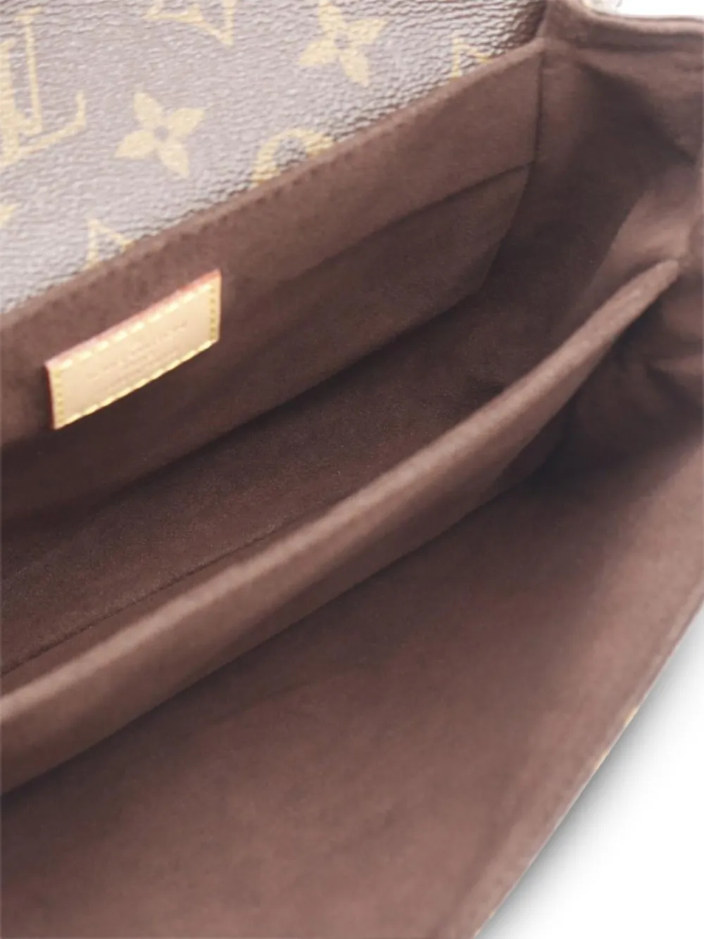 Pre-owned Louis Vuitton 2021-2025 Monogram Pochette Metis Satchel In Brown