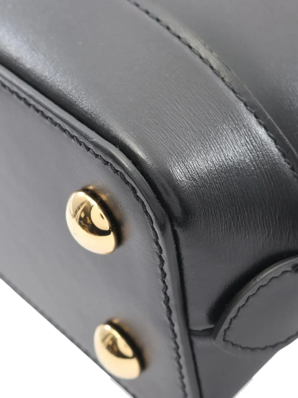 GUCCI Pre-owned 2016-2025 Small Leather Horsebit 1955 Satchel In Black