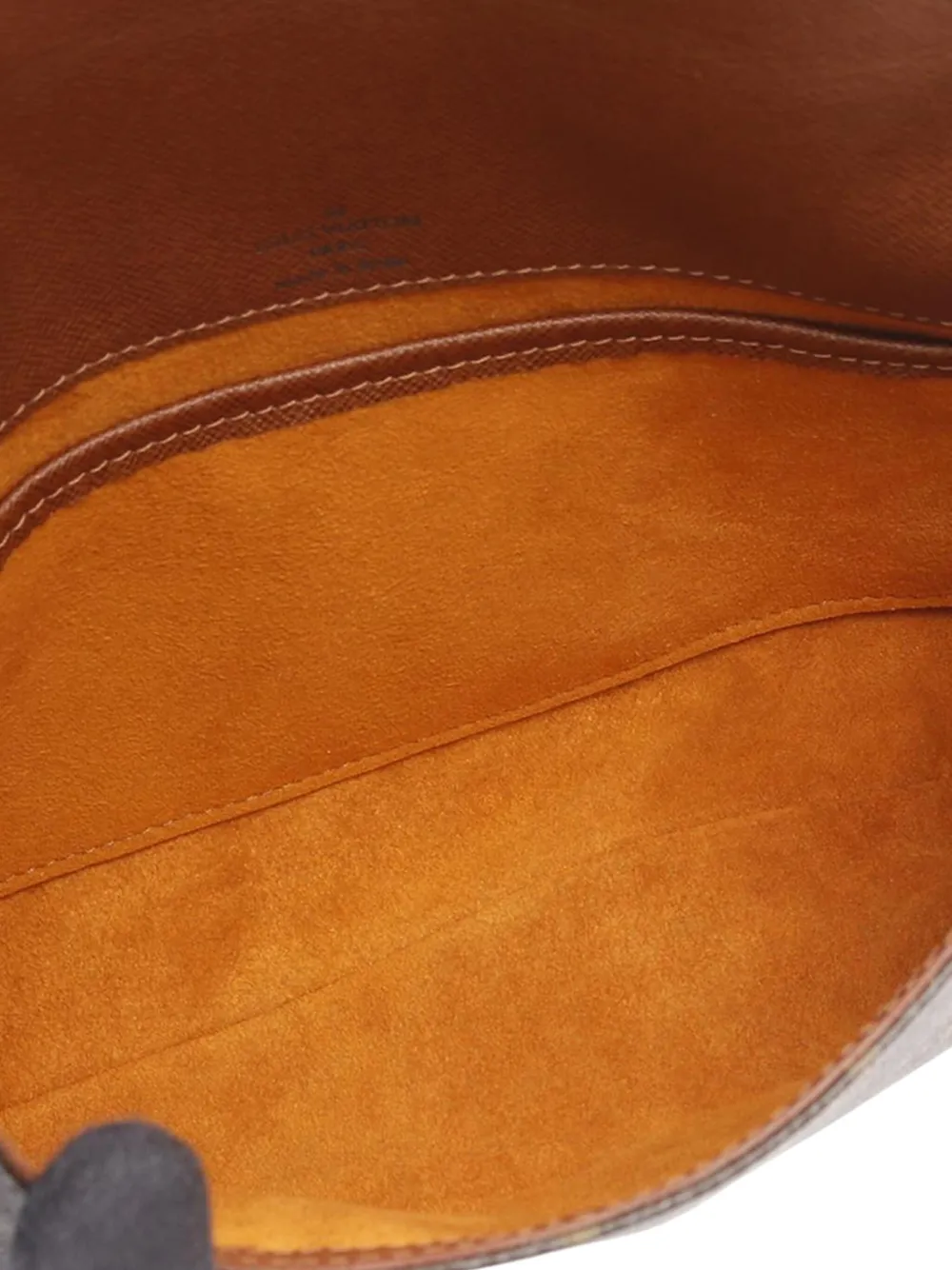 Pre-owned Louis Vuitton 2005 Monogram Musette Tango Long Strap Crossbody Bag In Brown